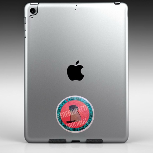 Siamese Cat Sticker, Holographic Glitter Kawaii Neko Decal, 4 pcs - Picture 4 of 6